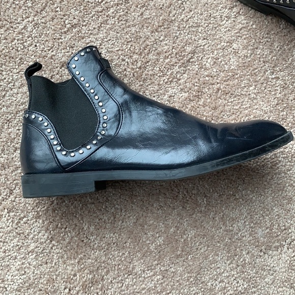 Zara faux leather studded boots - Picture 2 of 8